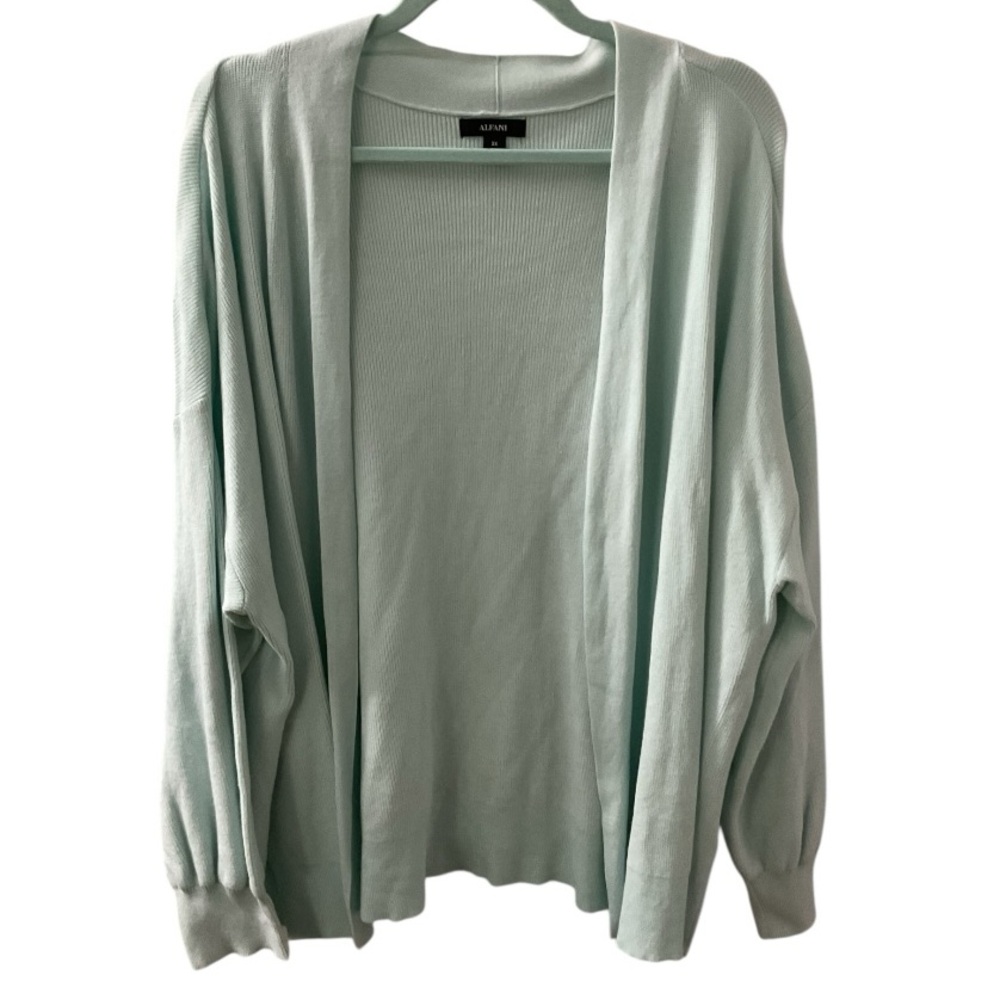 🦄 Alfani Mint Women's Open Front Cardigan